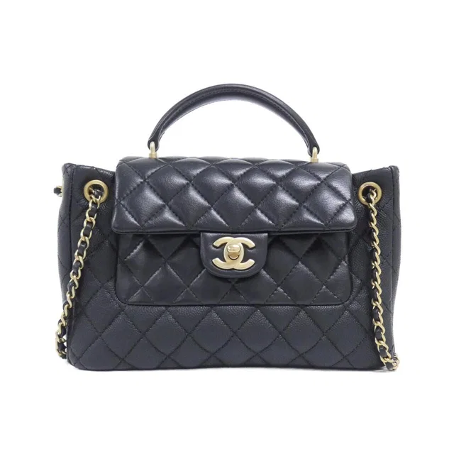 Chanel Bag Handbag Black in Black Caviar leather from The Reluxe