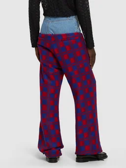 EGONlab Wide-leg trousers with denim detail in 70% Virgin Wool, 30% Polyester, 80% Wool, photo 3 of 5 from LUISAVIAROMA