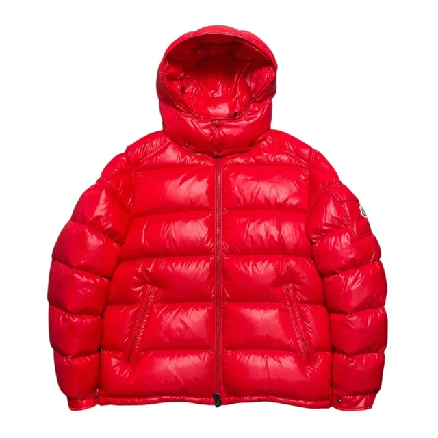 Moncler Maya Short Down Jacket Scarlet Red, Men's (Size Xxl) in red from Grailed