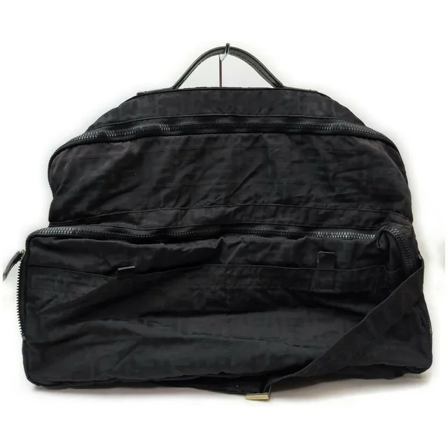 Fendi Large Black Monogram FF Zucca Travel Bag in Black Canvas from Bagriculture