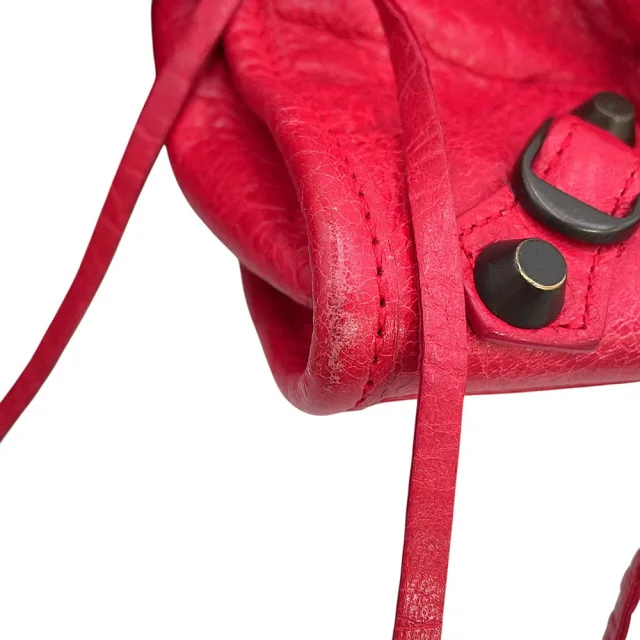 Balenciaga Classic Mini City Red300295D94JT5765 Leather in Leather from GALLERY RARE, photo 7 of 19