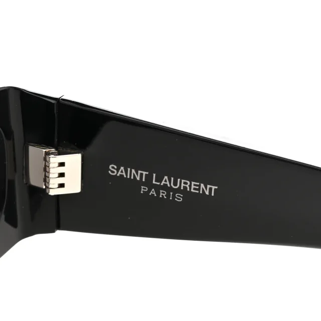 Saint Laurent Acetate Rectangle SL M140/F Sunglasses Black in Black from FASHIONPHILE, photo 5 of 9