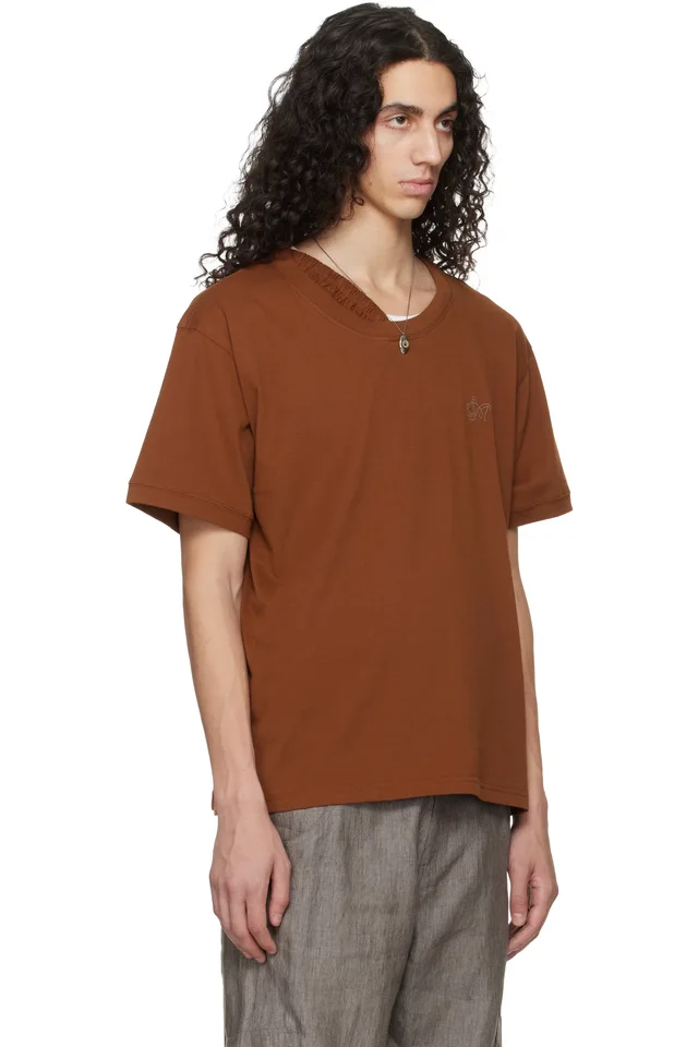 Serapis Tan Waistband T-shirt, photo 2 of 4 from SSENSE