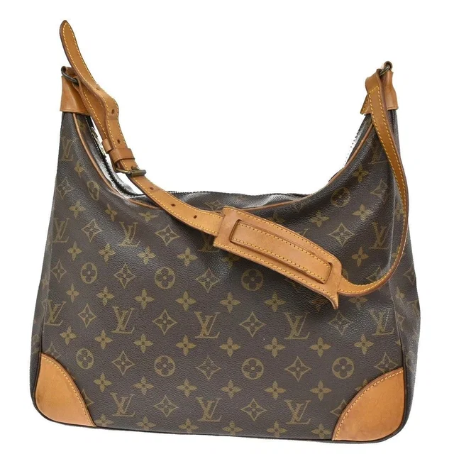 Louis Vuitton Boulogne 35 Shoulder Bag Monogram Leather in Leather from The Reluxe