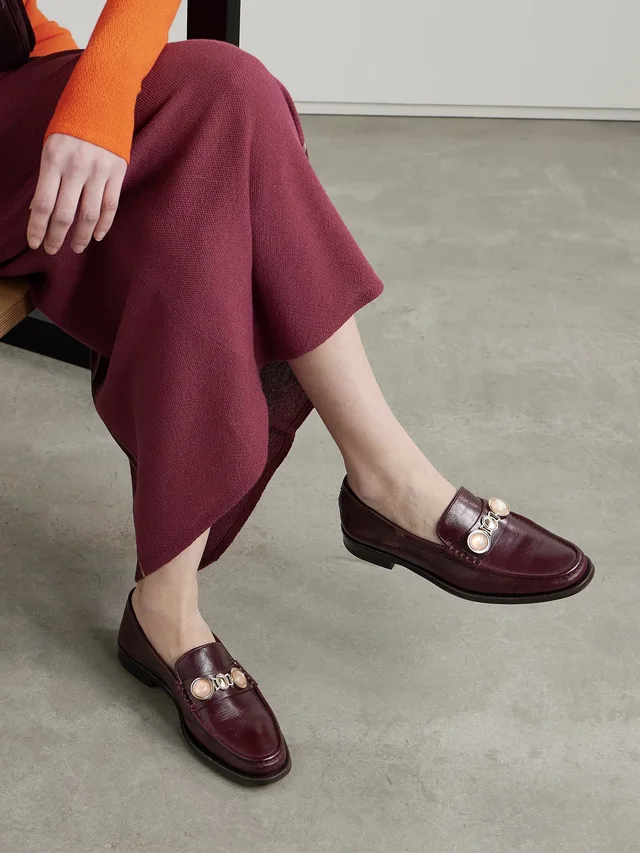 GABRIELA HEARST Melchora embellished leather loafers, photo 2 of 2 from NET-A-PORTER (Canada)