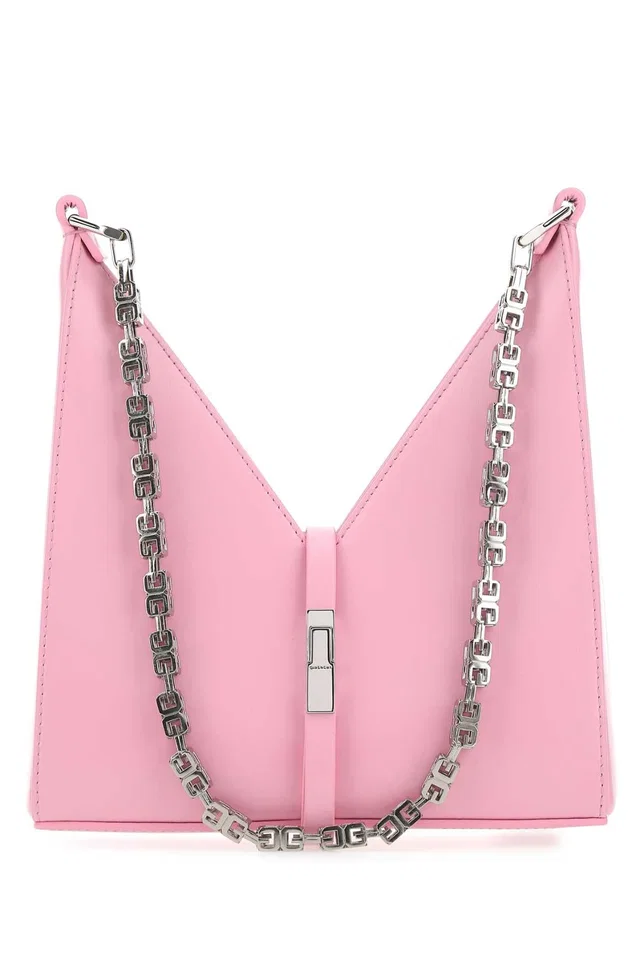 Givenchy Geometric Leather Shoulder Bag — Pink in Pink Leather from HEWI