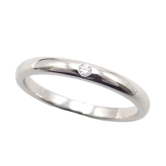 Tiffany & Co. Stacking Band Platinum Diamond Elsa Peretti No Ring from The Reluxe