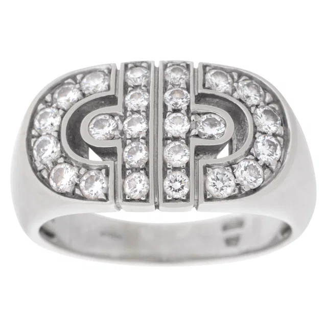 Bvlgari Parentesi ring 18k white gold in White Yellow Gold from Gray And Sons