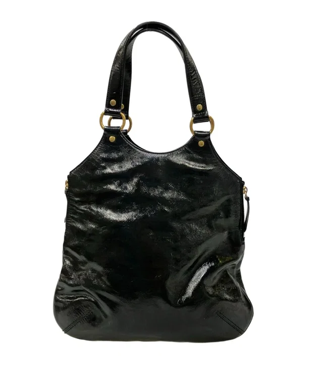 Saint Laurent Tote Bag Patent Leather in Patent leather from The Reluxe