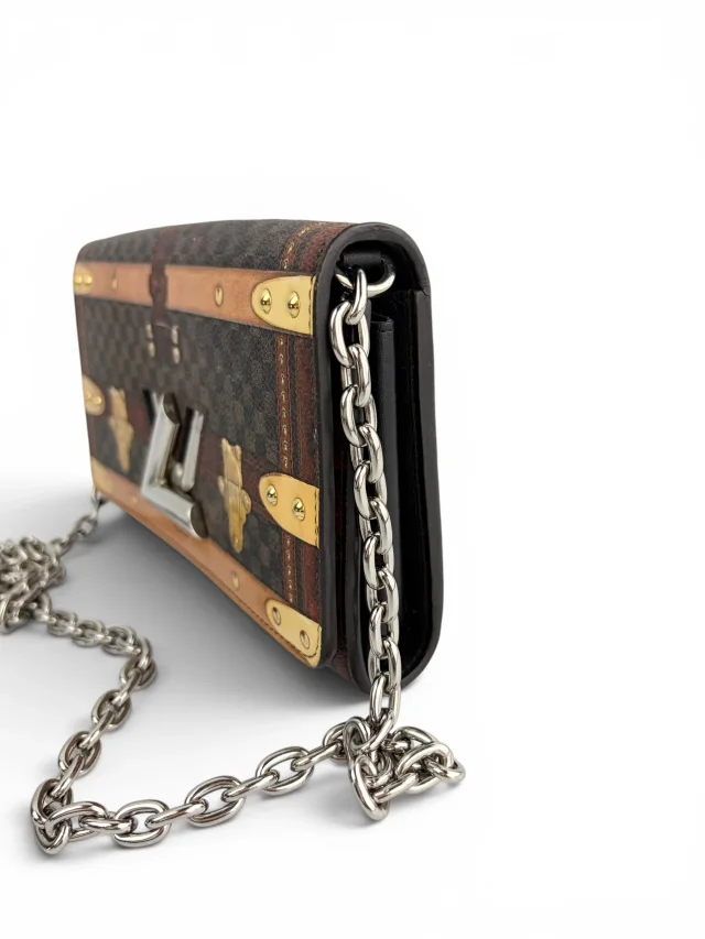 Louis Vuitton Limited Edition Damier Time Trunk Twist Chain WOC from Season 2 Consign, photo 4 of 8