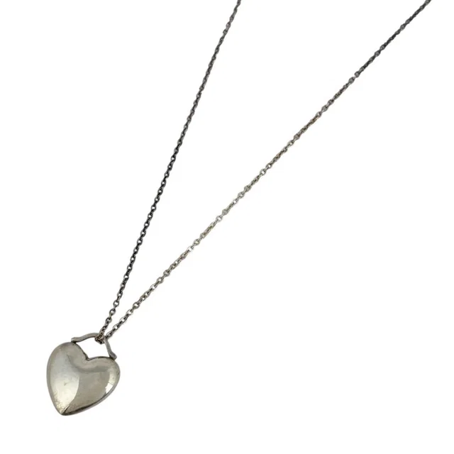 Tiffany & Co. Heart Motif Necklace Silver in Silver from The Reluxe