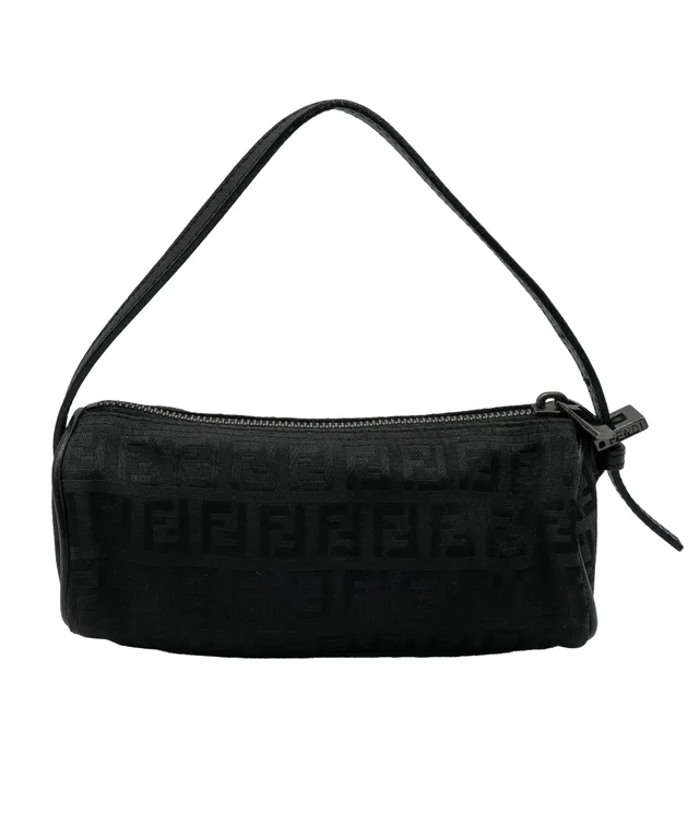 Fendi Black Zucca Pouch in Black Canvas from Luxury Promise