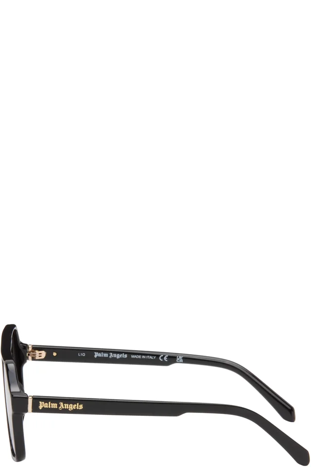Palm Angels Black Camino Sunglasses, photo 3 of 4 from SSENSE