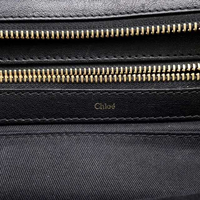 Chloé Alice 2way Shoulder Bag Black/Brown Leather in Black Leather from GALLERY RARE, photo 16 of 18