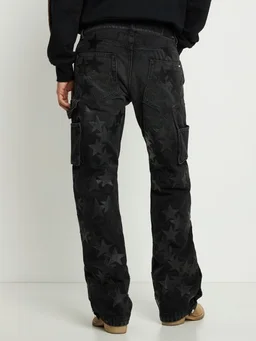 Amiri Baggy jeans with embossed details in 100% Cotton, 100% Calf, photo 3 of 5 from LUISAVIAROMA