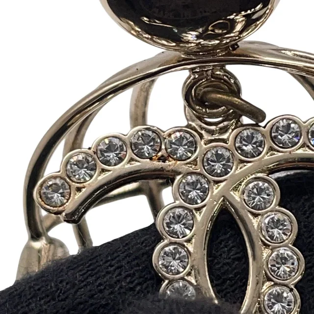 Chanel CC Logo Birdcage Motif Brooch Gold Metal Faux Pearl Rhinestone in Gold from GALLERY RARE, photo 6 of 12