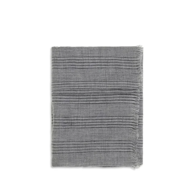 Brunello Cucinelli Gray Linen Scarf in Grey from HEWI