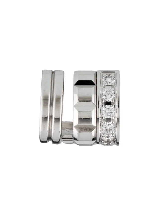 Boucheron 18K Diamond Quatre Radiant Edition Single Cuff Earring in multicolor from The RealReal