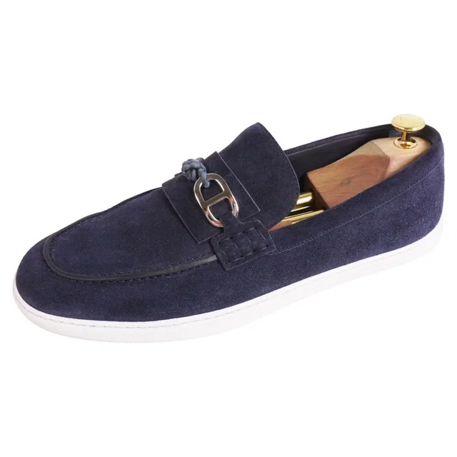 Hermès Loafers Sneakers Ignacio in Suede from The Reluxe