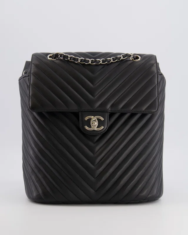 Chanel Black Quilted Lambskin Large Urban Spirit Backpack in Black Lambskin from Sellier