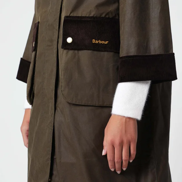 Barbour Contrast‑collar waxed trench coat, image 1 of 1 from SENSER