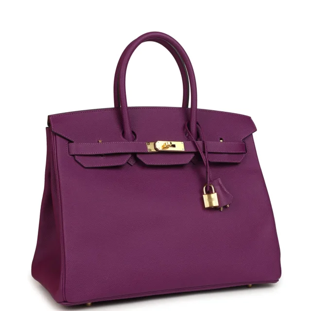 Hermès Birkin 35 Anemone Epsom Gold Hardware in Epsom leather from Madison Avenue Couture, photo 2 of 9