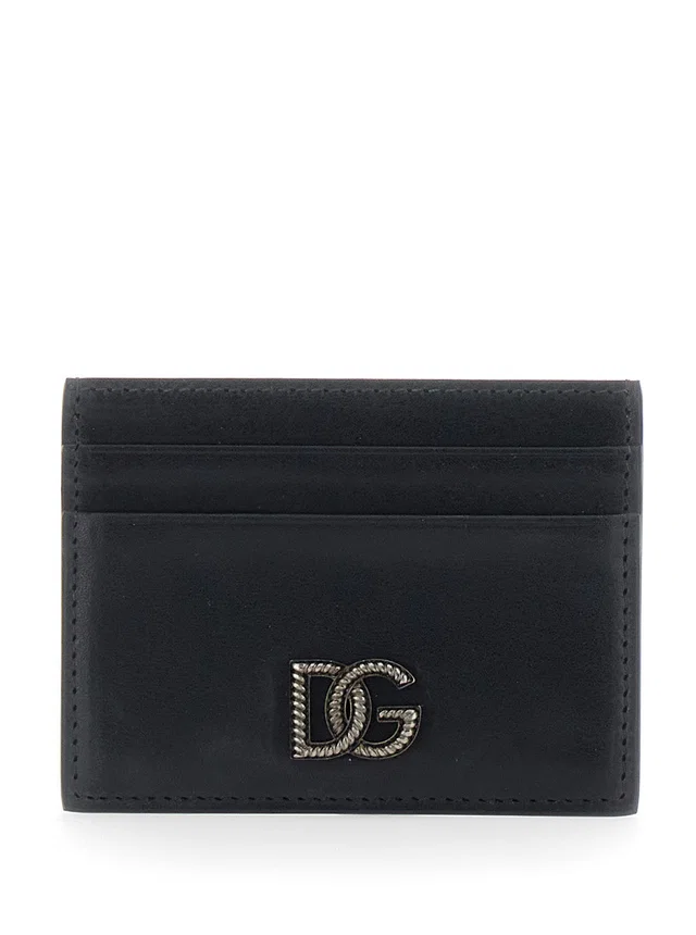 Dolce & Gabbana Leather Card Case — Black Cases in Black Leather from HEWI