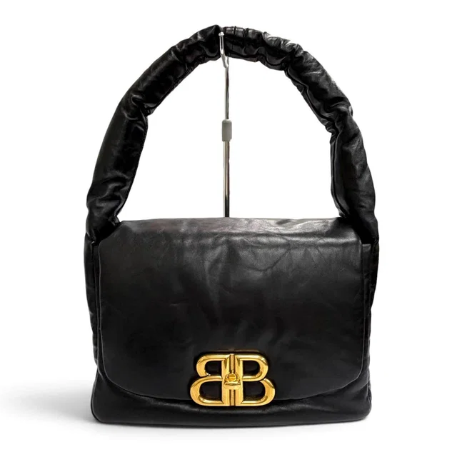 Balenciaga Monaco Leather Shoulder Bag in Leather from LuxUness