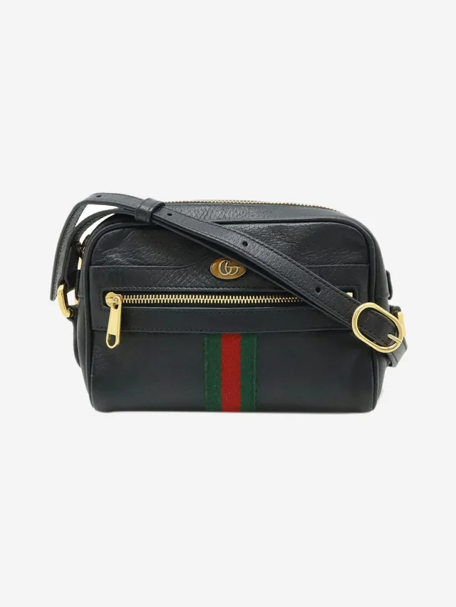 Gucci Black Ophidia leather shoulder bag in Black Leather from Sign of the Times