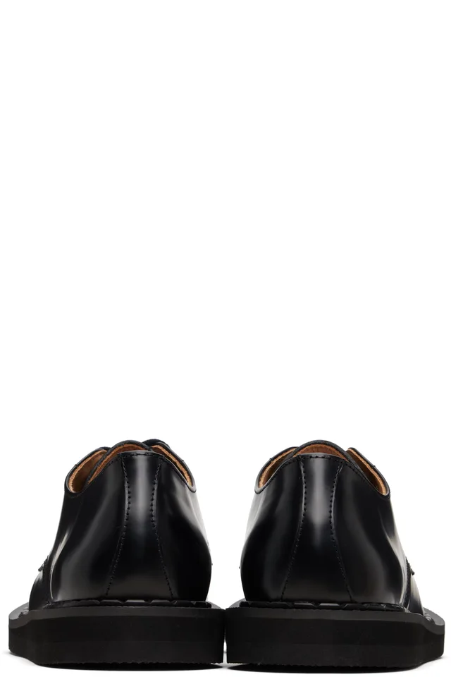 George Cox Black UNDERCOVER Edition 4 Eyelet Derbys, photo 2 of 5 from SSENSE
