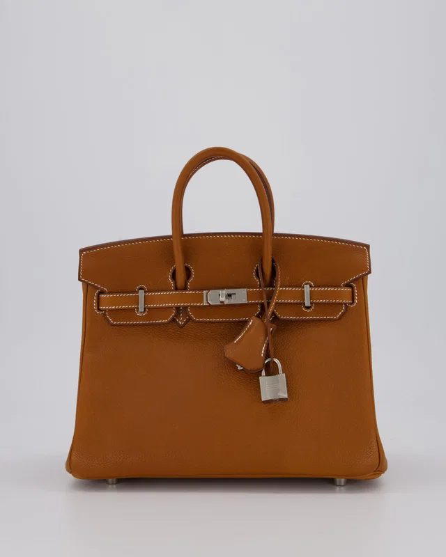 Hermès Birkin 25 Retourne Bag in Leather from Sellier