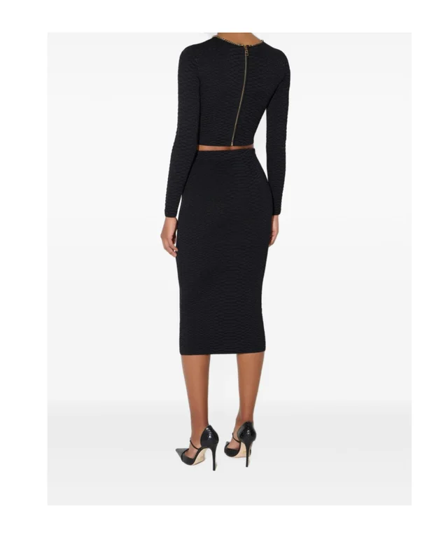 Elisabetta Franchi knit top with snake-pattern, photo 4 of 5 from SENSER