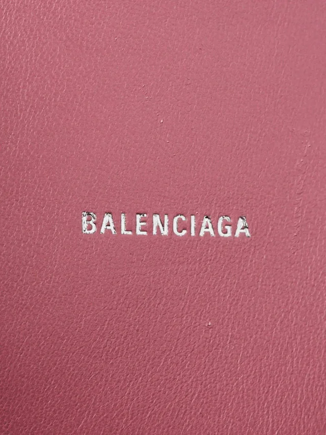 Balenciaga Sweet Pink Metallic Coated Canvas Hourglass XS Top Handle Bag in Pink Coated canvas from Yoogis, photo 7 of 10
