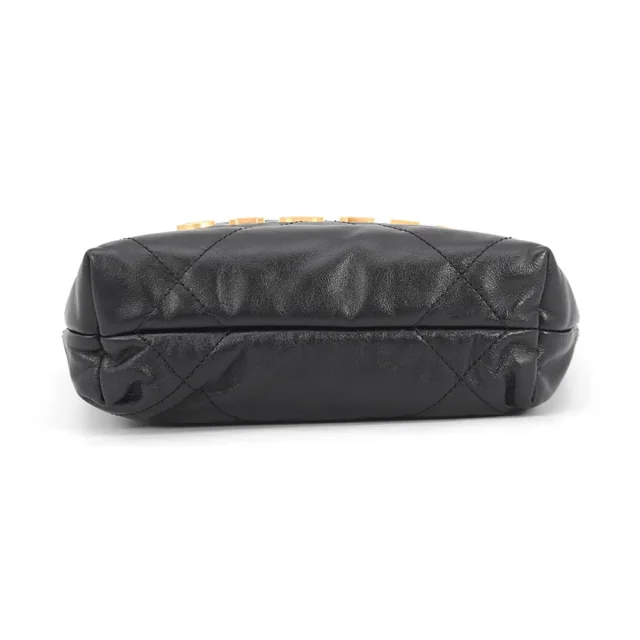 Chanel CHANEL22 BlackAS3980 Shiny Calf Leather Size Mini in Calfskin from GALLERY RARE, photo 3 of 17
