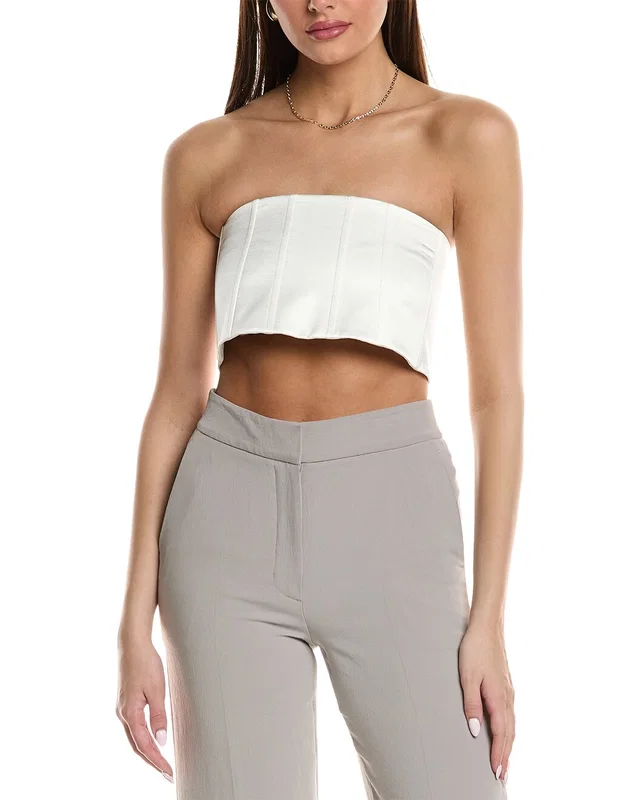 Brunello Cucinelli Silk-Blend Bandeau Top, image 1 of 1 from Gilt