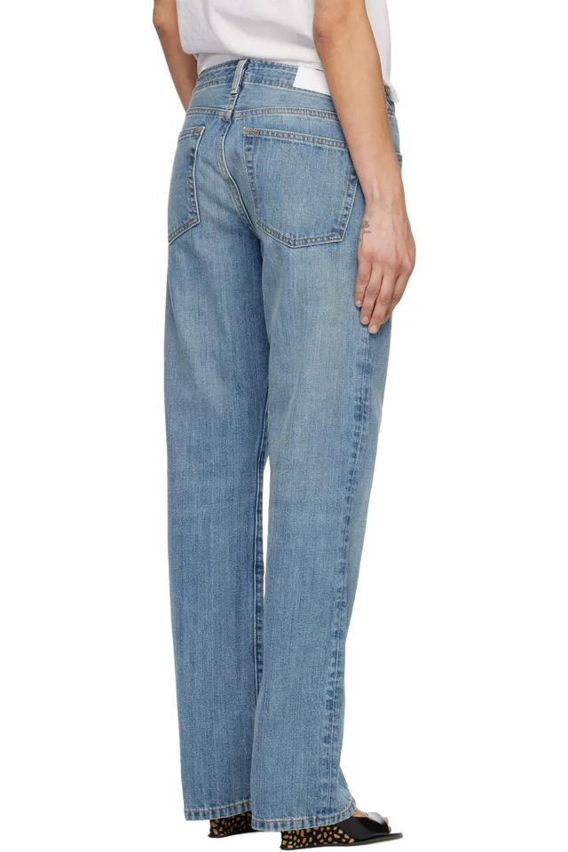 Re/Done Blue 'The Sanasa' Jeans, photo 3 of 4 from SSENSE