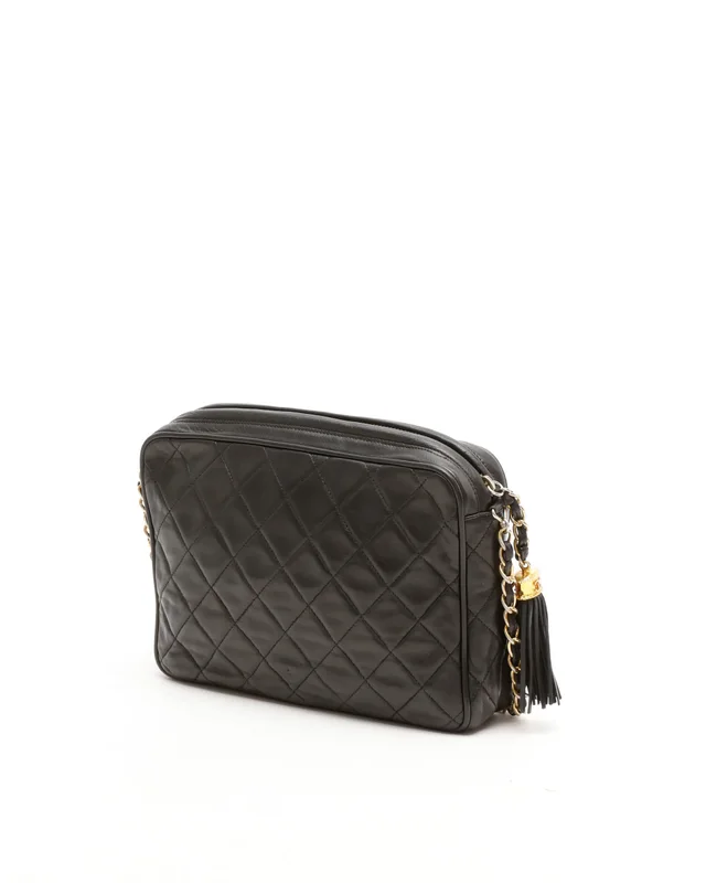 Chanel Lambskin Quilted CC Tassel Camera Bag in Lambskin from A Retro Tale, photo 3 of 10