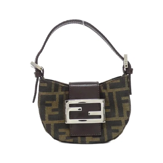 Fendi Zucca Croissant Dark Brown Leather Top Handle in brown|red Leather from Poshmark