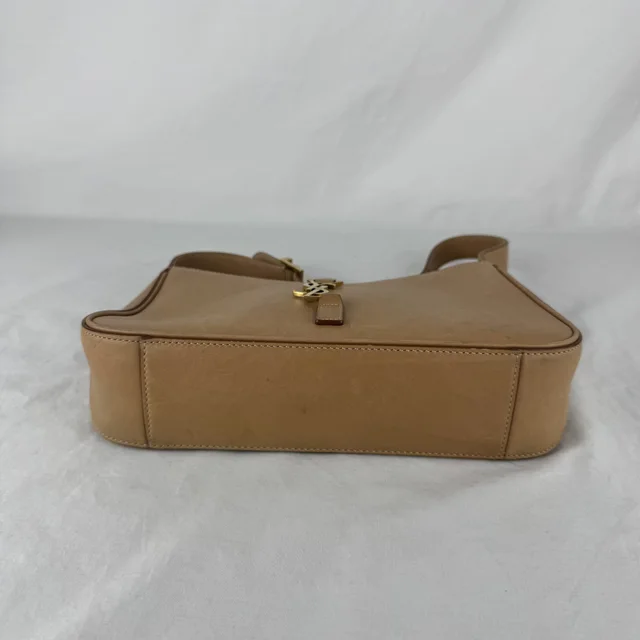 Saint Laurent Le 5 a 7 Hobo Shoulder Bag in Cowhide, Leather, Metal, vachetta leather from Reowned, photo 7 of 11