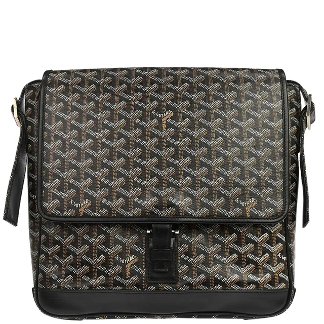 Goyard Black Grand Bleu MM Shoulder Bag in Black Canvas from AMORE Vintage Tokyo