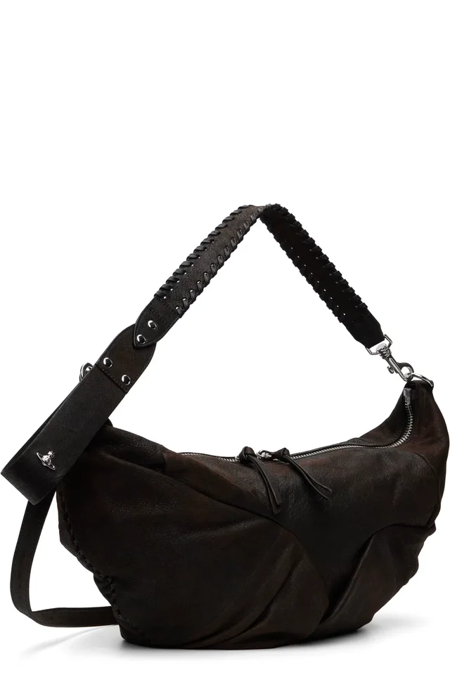 Vivienne Westwood Brown Agnes Medium Shoulder Bag, photo 3 of 4 from SSENSE