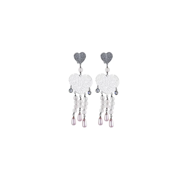 Dior Heart Pink Clip On Earrings Costume Jewellery in Pink from The Purse Affair