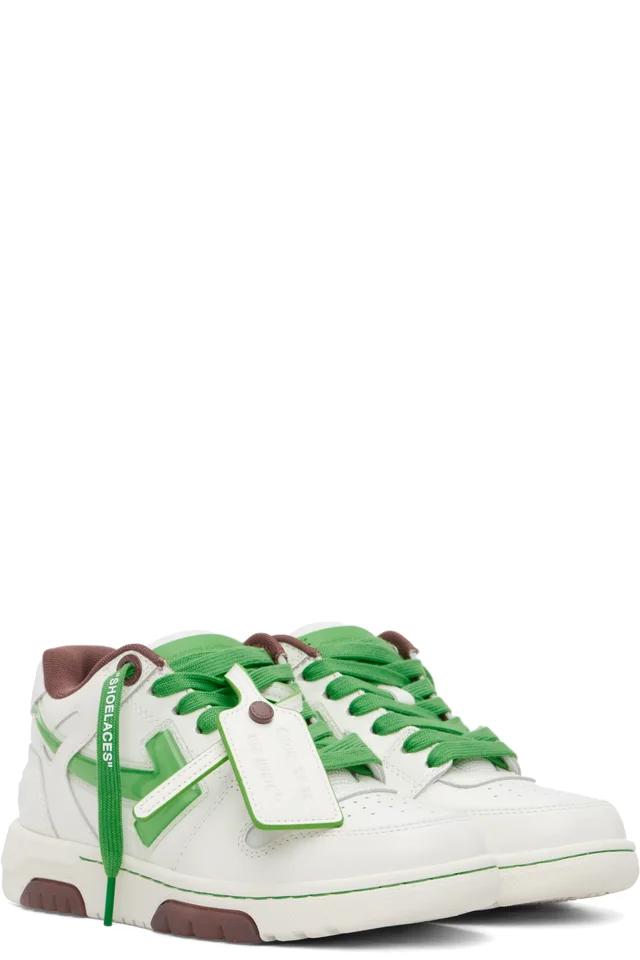 Off-White White 'Out Of Office' Bubble Arrow Sneakers, photo 4 of 4 from SSENSE