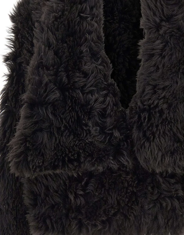 7 For All Mankind Faux Shearling Short Jacket, photo 3 of 5 from SENSER