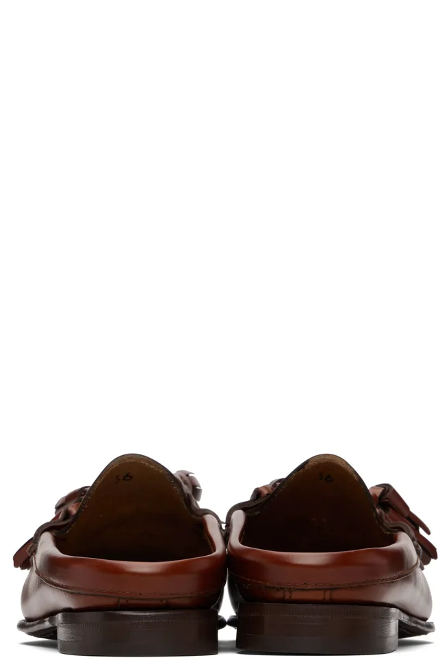 HEREU Brown Borlada Slip-on Loafers, photo 2 of 5 from SSENSE