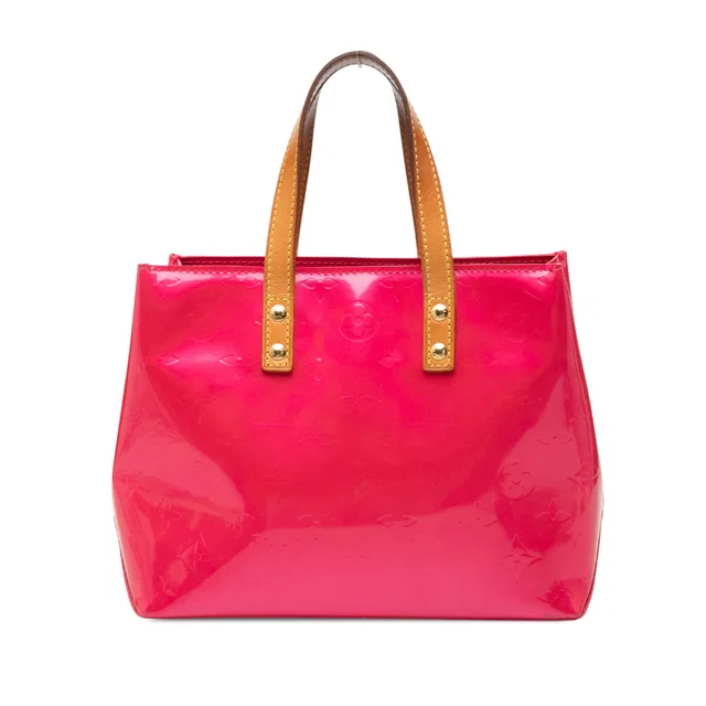 Pink Louis Vuitton Monogram Vernis Reade PM Handbag in Pink Leather from Designer Revival