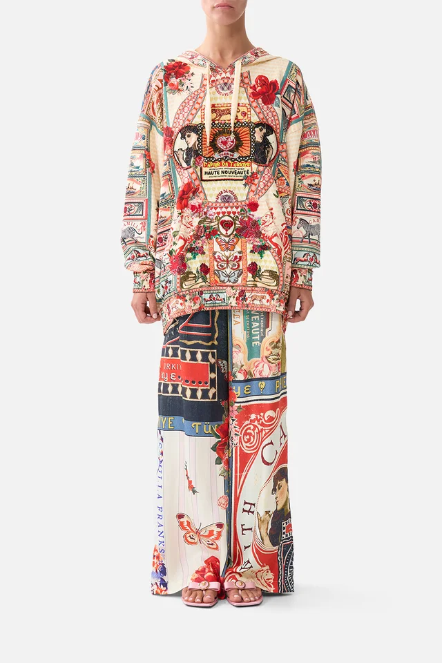 Camilla eBoutique SILK HEM BAND BOYFRIEND HOODIE - MULTI HIGH CLASS HOOKAH from CAMILLA, photo 1 of 1