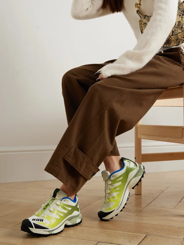 SALOMON XT-4 OG rubber-trimmed mesh sneakers in Beige, photo 2 of 2 from NET-A-PORTER (Canada)