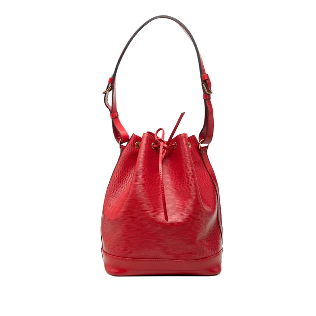 Red Louis Vuitton Epi Noe GM Bucket Bag in Red Leather from Designer Revival