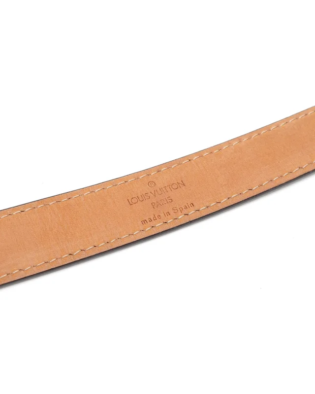 Louis Vuitton Damier Ebene Belt, Size 80 in Brown Canvas from A Retro Tale, photo 5 of 6